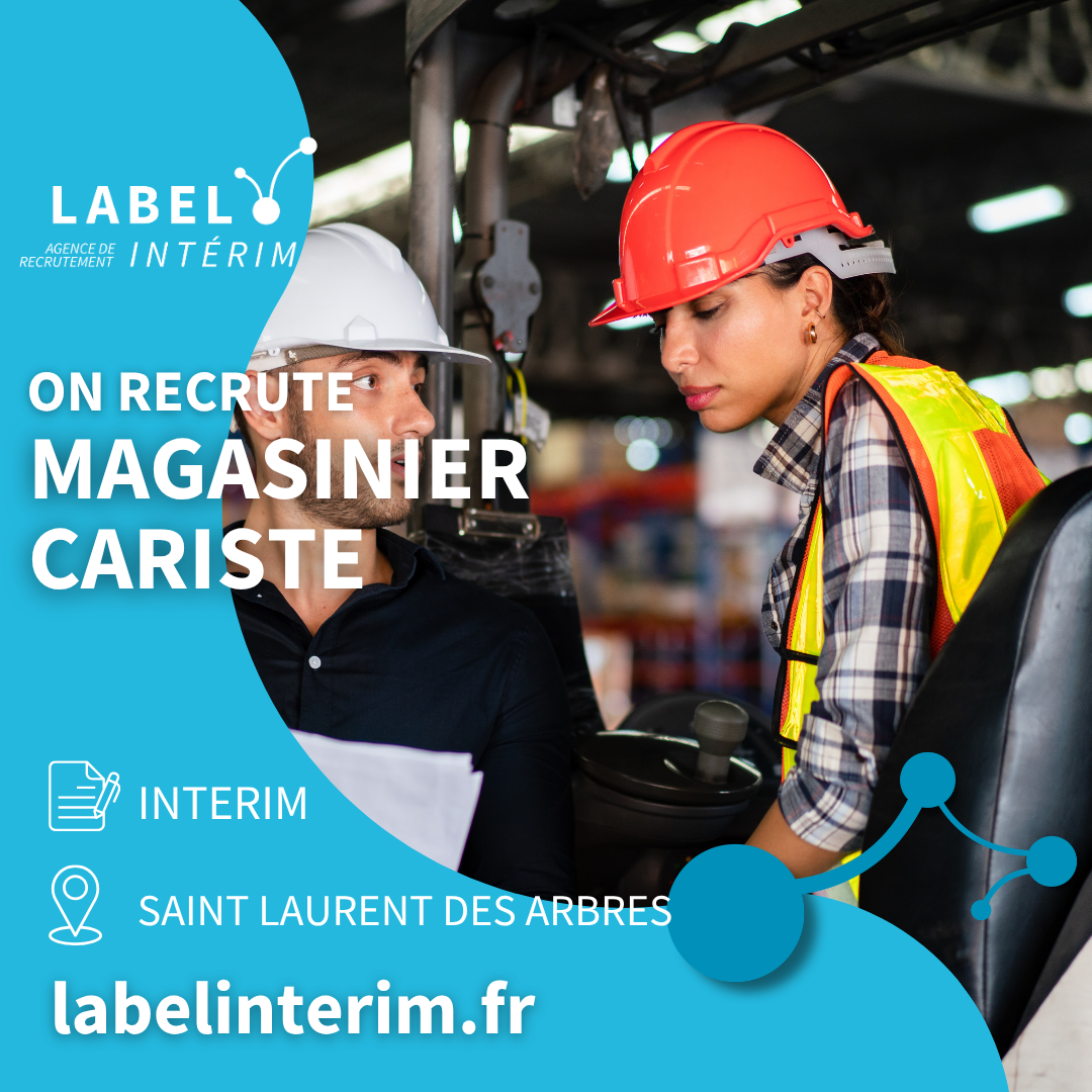 Offre d'emploi MAGASINIER CARISTE