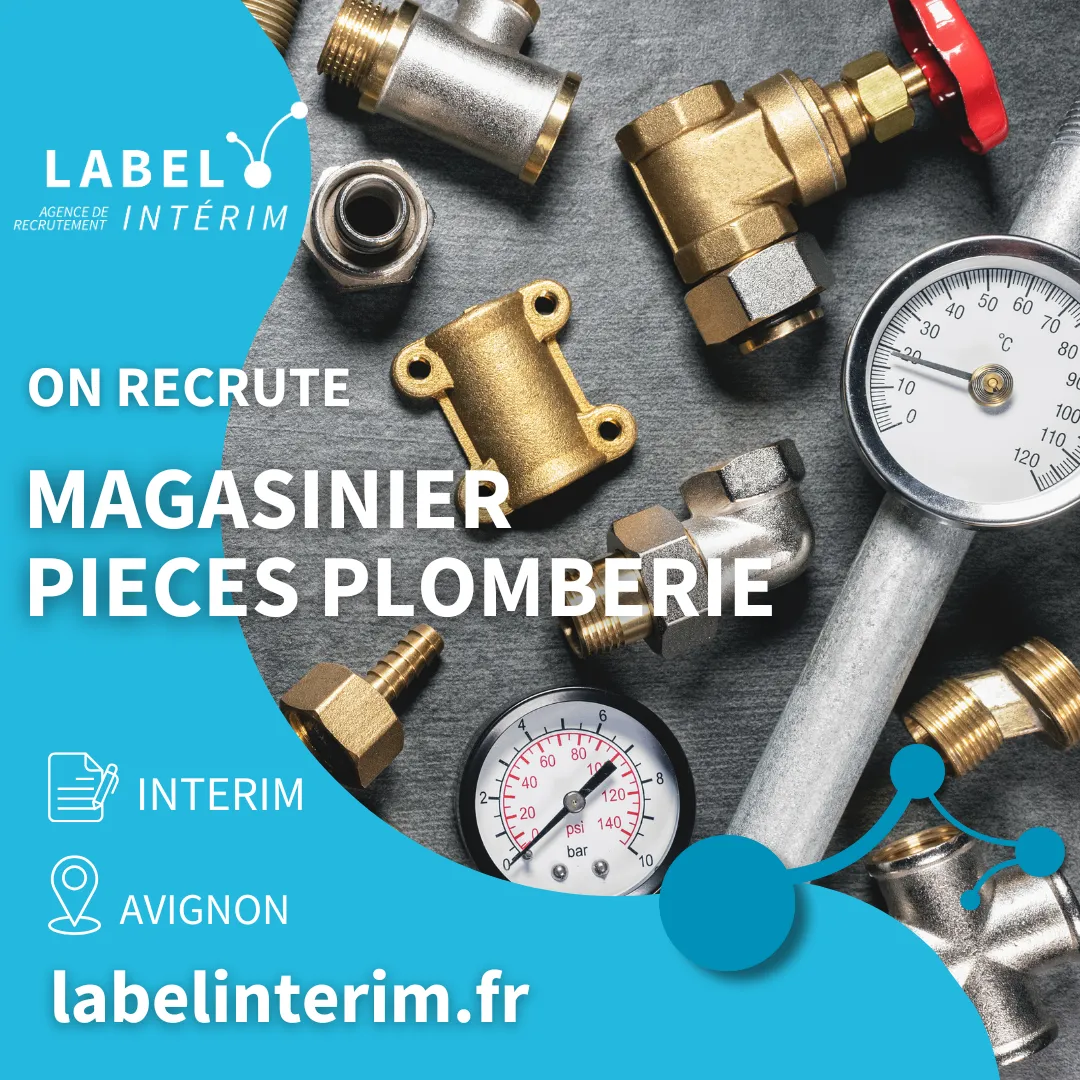 Offre d'emploi magasinier pieces plomberie