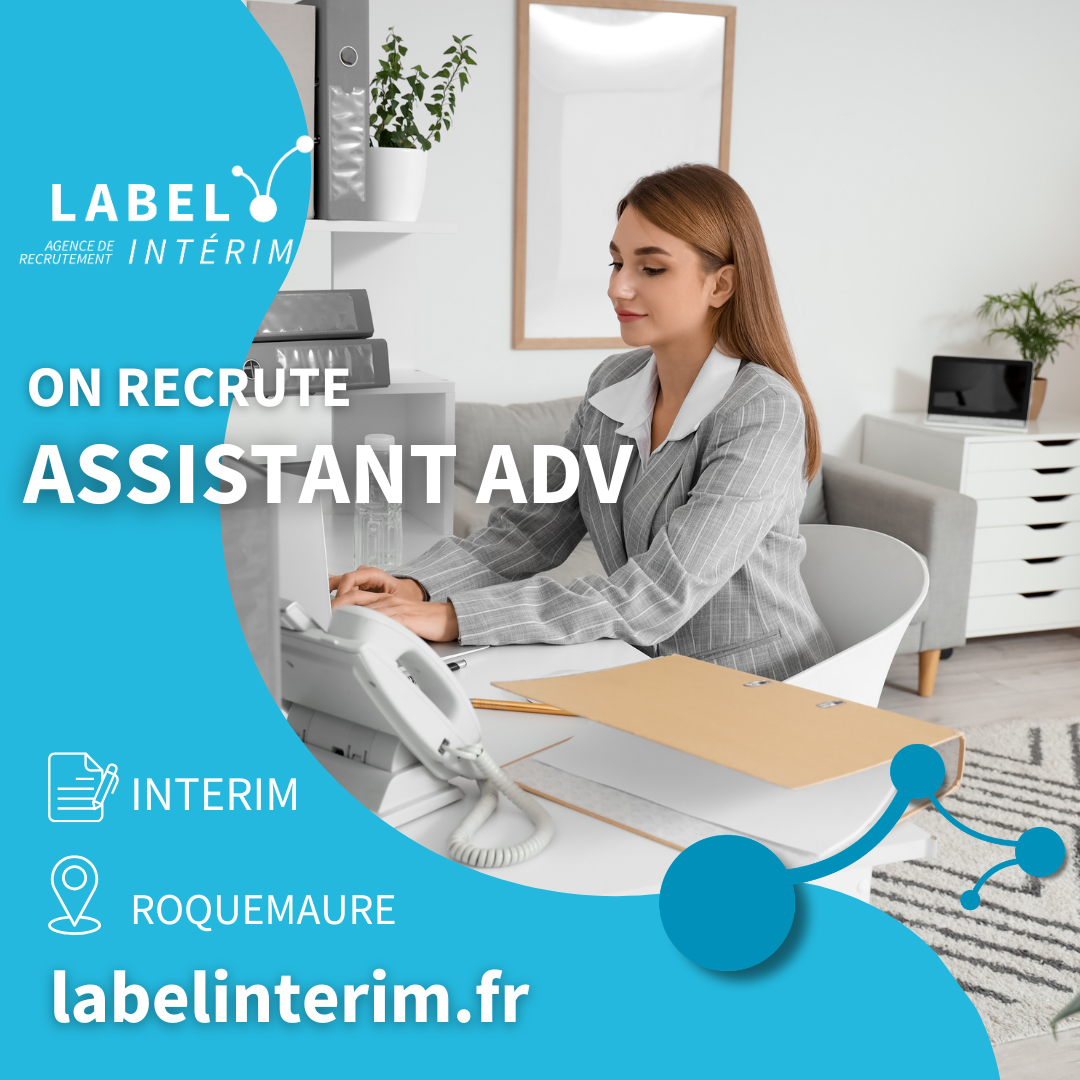 Offre d'emploi ASSISTANTE ADV