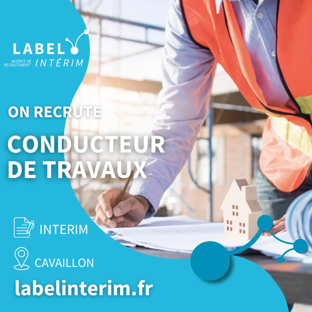 Offre d'emploi conducteur de travaux
